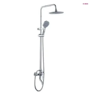 Chrome Square Rain Shower System with Hand Shower(K-8835)