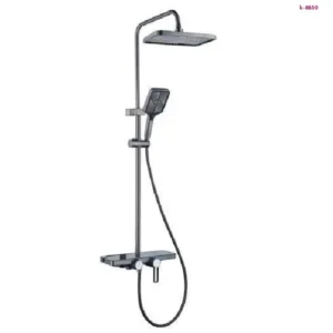 Chrome Square Rain Shower System with Hand Shower(K-8850)