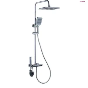 Chrome Square Rain Shower System with Hand Shower(K-8858)