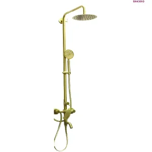 Gold Rain Shower System with Hand Shower (SH4301G)