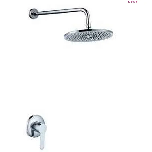 Chrome Concealed Rain Shower Mixer Set (K-8424)