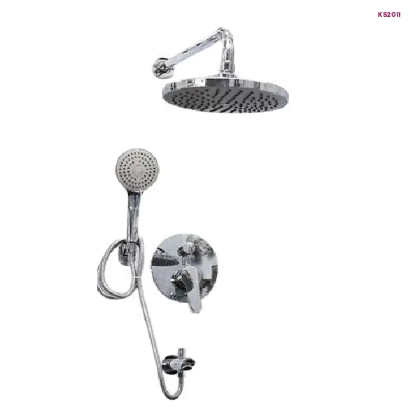 Chrome Concealed Rain Shower System with Multi-Function Hand Shower (KS2011)