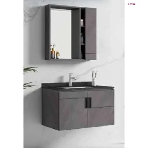 Charcoal Grey Bathroom Vanity Cabinet with Basin & Mirror (K-9136)
