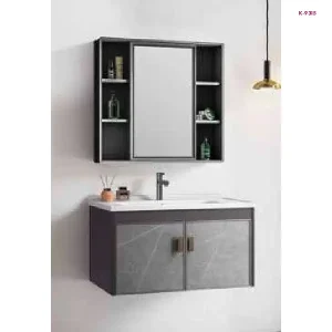 Grey Bathroom Vanity Cabinet with Basin & Mirror (K-9322B)