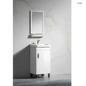 Arctic Slim Bathroom Vanity Cabinet with Basin & Mirror (k-9916)