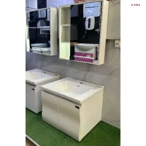White LED Bathroom Vanity Cabinet Set (K-9704)