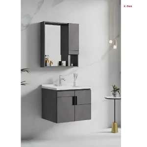Charcoal Grey Bathroom Vanity Cabinet with Basin & Mirror (K-9146)