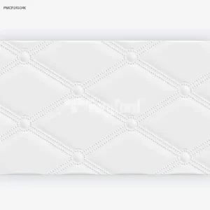 WHITE TUFTED GLOSSY-25×40 Wall Tile (PMCP24104K)
