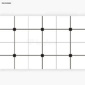 WHITE GRID GLOSSY 25x40 Wall Tile (PMCP24384K)