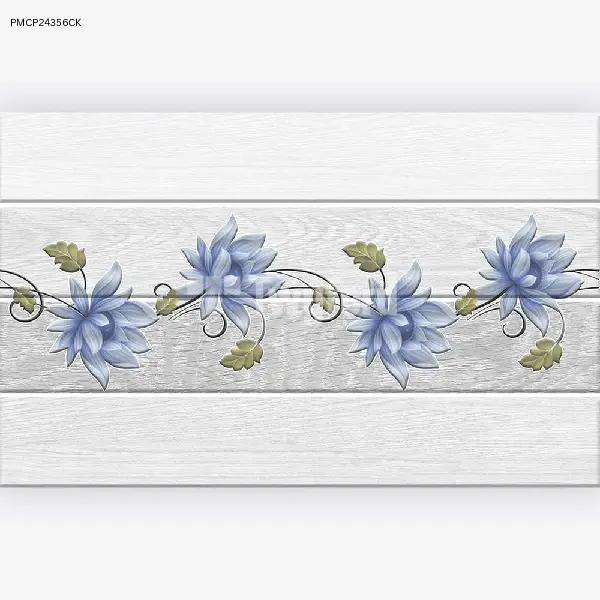 BLUE FLORAL DECORATIVE GLOSSY-25×40 Wall Tile (PMCP24356CK)