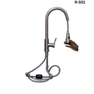 SenseArc Brushed Nickel Touchless Kitchen Mixer (R-501)